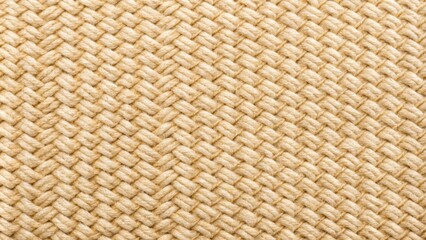 Poster - Beige Woven Fabric Texture A Detailed View of Interlocking Threads