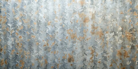 Poster - rusty metal sheet with diamond pattern and random patches of corrosion
