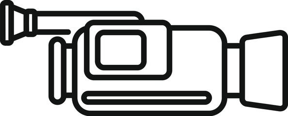 Poster - Simple vector of a video camera filming a movie, television show, or online video
