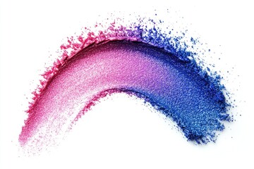 Wall Mural - Close-up view of a pink and blue eye makeup application