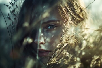 Poster - A close-up shot of someone with long hair