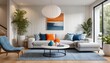 © Stocks shorts - Modern Living Room Design with Elegant Decor and Vibrant Colors