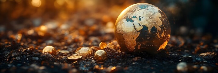Poster - Comprehensive overview of the global economy and wealth distribution patterns,featuring data visualizations,financial trends,and strategic planning for sustainable economic growth and prosperity.