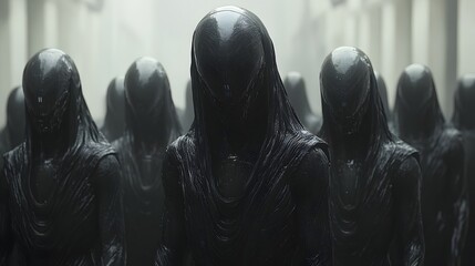 Leinwandbilder - Dominance:Controlling Humanity Through Advanced Technological Oversight and Manipulation.
