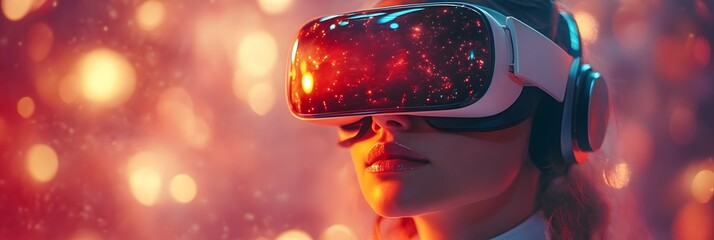 Leinwandbilder - Futuristic digital depicting advanced AI-powered virtual reality simulations that are controlling and manipulating the course of humanity's evolution and destiny.