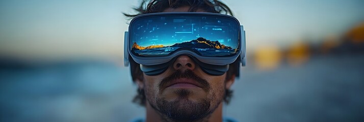 Aufkleber - Innovative Communication Industry Embracing Virtual Reality for Transformation and Growth. Digital technologies,cloud computing,and virtual reality reshaping the future of enterprise productivity.