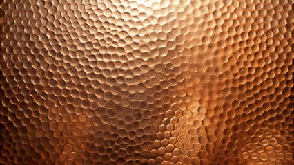 Aufkleber - Textured Copper Background with a Dimpled Surface, Shimmering with Warm Light