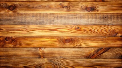 Poster - Rustic Wooden Planks With Natural Grain Patterns And Knots