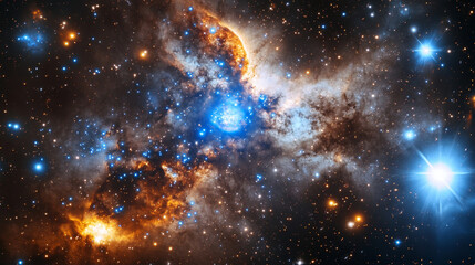 Wall Mural - space & astronomy: cosmic galaxies and stars in deep space