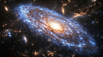 Wall Mural - space & astronomy: cosmic galaxies and stars in deep space