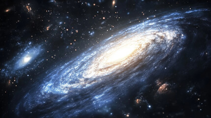 Wall Mural - space & astronomy: cosmic galaxies and stars in deep space