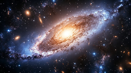 Wall Mural - space & astronomy: cosmic galaxies and stars in deep space