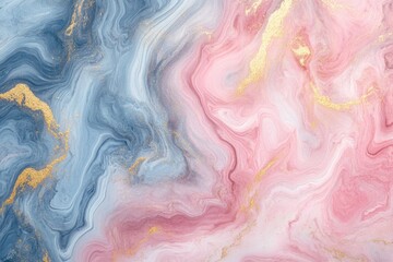 Aufkleber - A close-up shot of a pink and blue marble with unique swirling patterns