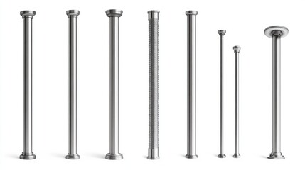 Poster - A collection of various screws against a white backdrop