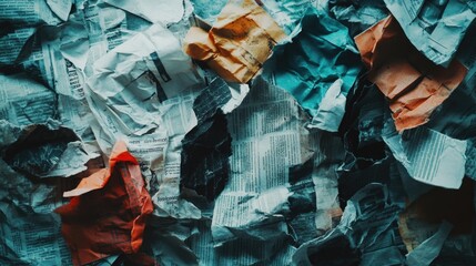 Poster - A close-up view of a stack of papers on a desk or table, perfect for use in business, office, or school settings