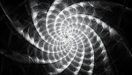 Poster - Elegant Fractal Art with Spiraling Patterns