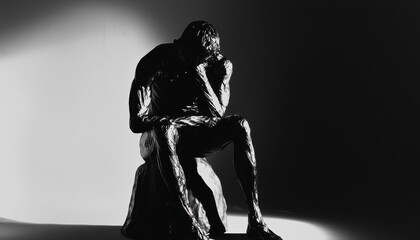 Poster - Abstract Human Sculpture in Fine Art Style