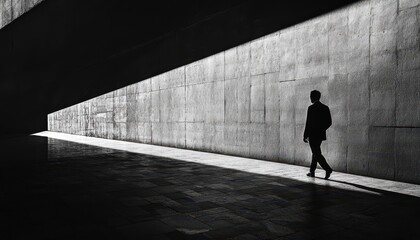 Poster - Monochromatic Elegance in Urban Landscape
