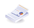 © Harumana - Stack of business analyst data graph paper