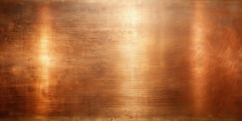 Poster - Warm Copper Texture with Subtle Surface Imperfections and a Centered Light Source