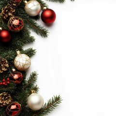 christmas ornament decoration white background
