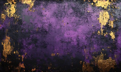 Aufkleber - A textured background featuring a blend of purple, black, and gold, creating a striking and artistic appearance.