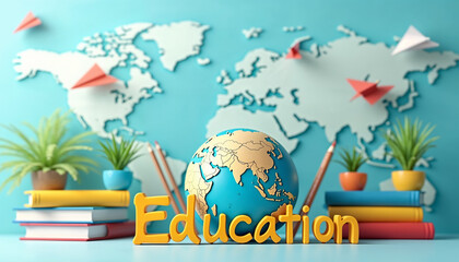 international day of education illustration banner design