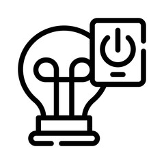 Poster - Smart Light line icon