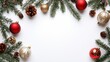 © art - Christmas ornament decoration white background