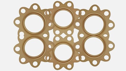 Wall Mural - cog wheel on white background