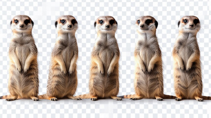 funny comic meerkat stickers collection