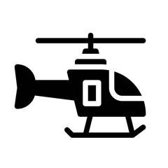 Poster - Helicopter glyph icon