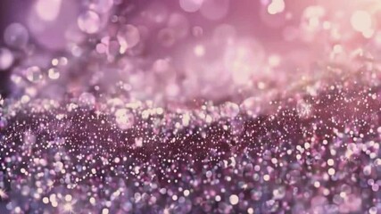 Wall Mural - A soft purple gradient deep to light hues, bokeh light particles gently floating and shimmering, dreamy luxury atmosphere, 4k High-Quality gradient luxurious background Animation Video