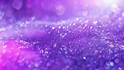 Wall Mural - A soft purple gradient deep to light hues, bokeh light particles gently floating and shimmering, dreamy luxury atmosphere, 4k High-Quality gradient luxurious background Animation Video