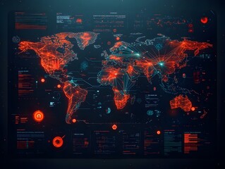 Poster - Cutting Edge AI Powered Global Logistics Network with Dynamic Data Visualizations An Expansive