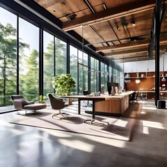 interior of a modern office