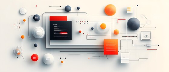 Poster - Mesmerizing digital data presentation featuring a contemporary UI design immersive augmented reality HUD