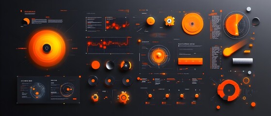 Poster - Sleek and Visually Striking Futuristic Digital Data Presentation with Seamless HUD and Minimalist User Interface Design for Dynamic Gameplay and Sci Fi Inspired Backdrop