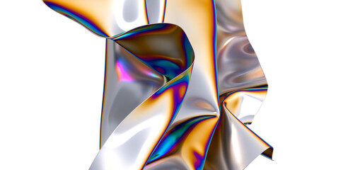 Aufkleber - Chromatic Extravaganza: A Dazzling 3D Display of Colors