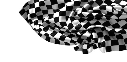 Poster - Auto sport grid flag background