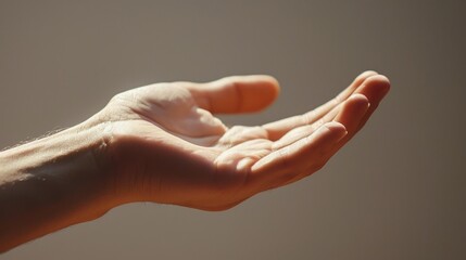 Open Hand Reaching Out: A Gesture of Giving or Receiving