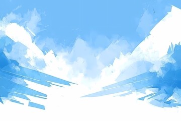 Wall Mural - serene blue sky with light and peaceful atmosphere