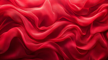 Red Fabric Abstract Background