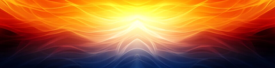 Poster - A bright, abstract zigzag pattern with a large central area for text 