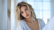 © EwaStudio - Dreamy White Bedroom Self Portrait of Beauty