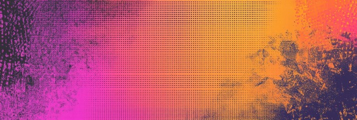 Aufkleber - A captivating backdrop featuring a blend of pink, orange, and purple hues, enriched with a dotted texture that enhances the vibrant atmosphere