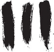 © Rasel's Design - Black paint ink brush strokes set, Black ink line, grunge brush strokes, Vector.