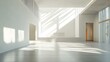 © Molang Visual - Modern Minimalist White Interior Design with Sunlight