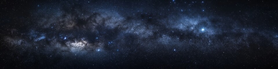 Poster - A dark, starry sky with the Milky Way and space for text 