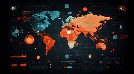 Poster - Expansive global logistics network with intelligent monitoring and real time tracking of supply chain and container ship movements
